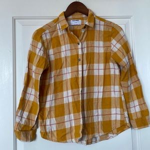 Old Navy Girl’s Plaid Button Up Shirt (Size XL 14/16)